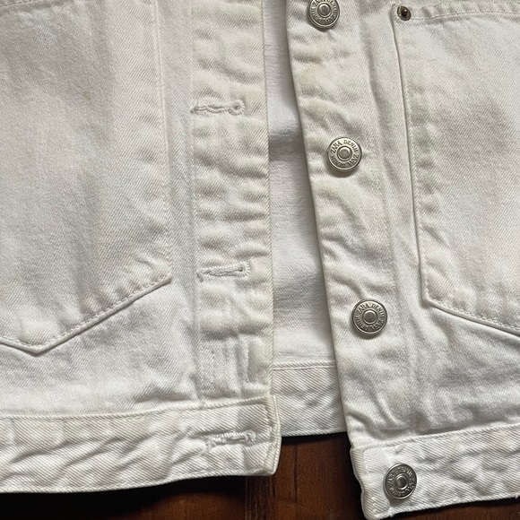 ZARA White Jean Jacket - Picture 5 of 7